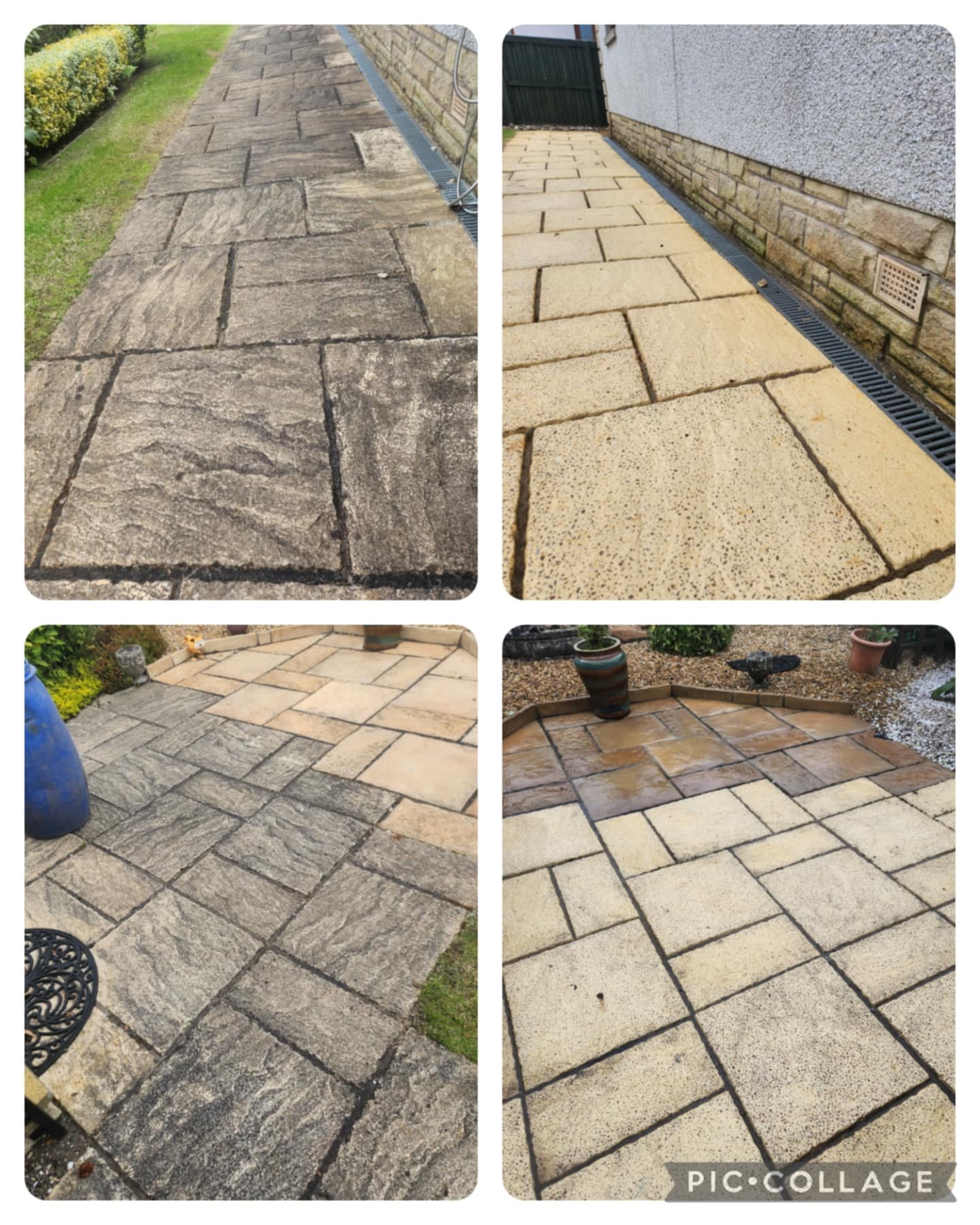 Pressure washing exterior surfaces in Harrogate for a residential property
