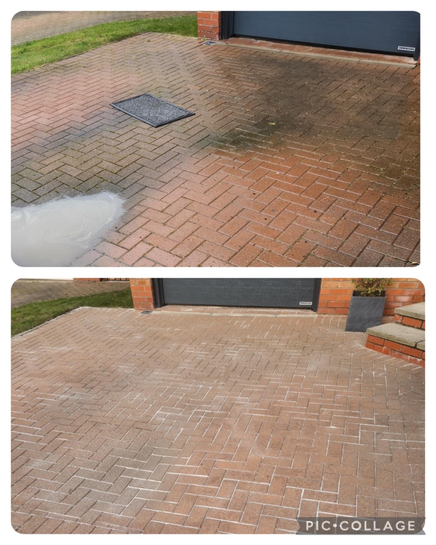Driveway cleaning in Leeds restoring block paving to a like-new finish